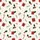 Women's Whimsical Christmas Holly Candy Cane Poinsettia Red Green Cream Pattern Satin Pajamas Set - 2