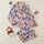 Pastel Pink Butterfly Lovers: Dynamic Orange & Royal Blue Flutter Pattern Fashion Piece Satin Pajamas Set - 1