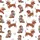 Dachshund Lovers' Whimsical Pink Cowboy Hat Dachshunds, Western Boots & Rose Pattern on White Satin Pajamas Set - 2