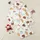 Dessert Lovers' Whimsical Watercolor Golden Croissant Blue Coffee Cake Cherry Pink Rose Pattern Satin Pajamas Set - 1