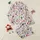 Women's Bright Whimsical Pattern with Retro 8-Balls, Hearts, Dice, Disco Balls & Peace Signs Satin Pajamas Set - 1