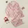 Women's Cheerful Pastel Pink Candy Cane Bow White Polka Dot Holiday Pattern Satin Pajamas Set - 1