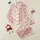 Women's Rose Creamy Off-White Two-Tone Cherry Blossom Berry Cluster Split Pattern Satin Pajamas Set Satin Pajamas Set - 1