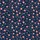 Timeless Blossom: Hand-Drawn Vintage Floral Motif Scattered Navy Coral Blush Wearable Satin Pajamas Set - 2