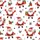 Festive Fun: Cheerful Santa Waving, Winking, Candy Cane, Red Berry Holiday Loungewear Satin Pajamas Set - 2