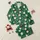 Women's Forest Green Cartoon Santa & Elf Hat Candy Cane Gingerbread Gold Snowflake Design Satin Pajamas Set - 1