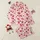 Women's Pastel Pink Whimsical Strawberry Heart All-Over Pattern Bright Red Green Maroon Outlines Satin Pajamas Set - 1