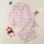 Women's Pastel Pink Lattice: Delicate Fuchsia Rosebuds, Bows & Hearts Loungewear Satin Pajamas Set - 1
