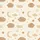 Women's Dreamy Hand-Drawn Teddy Bear Moon Cloud Star Floral Pattern in Soft Cream & Caramel Satin Pajamas Set - 2