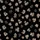 Women's Seamless Naturalistic Leopard Spot Rosettes in Dark Brown, Charcoal, Rose Accents on Deep Black Satin Pajamas Set - 2