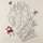 Women's Elegant Hand-Drawn Black Outline Floral Pattern with Blooming Roses & Peonies on Off-White Satin Pajamas Set - 1