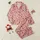 Women's Hand-Drawn Crimson Floral Bloom & Vine Pattern on Cream Off-White Satin Pajamas Set - 1