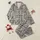 Modern Style Enthusiasts' Dynamic Black White Geometric Grid with Subtle Coral Striped Accents Satin Pajamas Set - 1