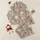 Women's Greige Painterly Botanical Antique Rose Wildflower Dusty Rose Peach Pattern Satin Pajamas Set - 1