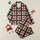 Bold Statement: Vibrant Red Green White Geometric Tartan Plaid Design Satin Pajamas Set - 1
