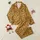 Women's Intricate Organic Leopard Spots & Jungle Foliage with Ochre, Black & Golden Yellow Accents Satin Pajamas Set - 1