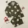 Women's Deep Black Intricate Botanical Floral with Pale Yellow & Creamy White Blossoms Satin Pajamas Set - 1