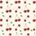 Sweet Whimsical Cream Cherry Pattern: Hand-Drawn Ripe Red Fruit & Delicate Green Leaves Satin Pajamas Set - 2