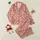 Women's Soft Salmon Pink Off-White Hearts Stars Dark Grey Polka Dot Sweet Typography Pattern Satin Pajamas Set - 1