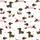 Dachshund Lovers' Cartoon Dark Brown Dachshunds Light Pink Party Hats & Sweaters White with Pink Paw Prints & Bones Satin Pajamas Set - 2