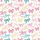 Women's Whimsical Hand-Drawn Watercolor Bows & Flowing Ribbons Fuchsia Pink Blue Teal Red Yellow Peach Pattern Satin Pajamas Set - 2
