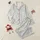 Art-Inspired Apparel Aficionados' Hand-Drawn Organic Black Line Maze Pattern on Luminous Off-White Satin Pajamas Set - 1