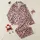 Women's Pastel Pink Leopard Spot: Muted Coral Accents – Organic Flowing Collection Piece Satin Pajamas Set - BAD_XGBX88