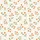 Women's Charming Hand-Painted Orange Tulip Olive Green Botanical Sprig Motif Satin Pajamas Set - 2