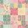 Women's Eclectic Patchwork Retro Textile Floral Damask Geometric Medallion Bright Pastels Satin Pajamas Set - 2