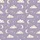 Women's Muted Lavender Hand-Drawn Minimalist Cloud Moon Star Repeating Pattern Satin Pajamas Set - 2