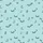 Women's Light Aqua Minimalist Black Outline Eyelash Zzz Moon Star Repeat Pattern Satin Pajamas Set - 2