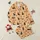 Cat Lovers' Playful Black Cat, Autumn Leaf & Pale Yellow Starburst Seamless Pattern on Peach-Orange Satin Pajamas Set - 1