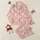 Women's Blush Pink Gentle Teddy Bear Hearts & Bows Seamless All-Over Pattern Satin Pajamas Set - 1