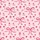 Women's Delicate Blush Pink Ribbon Heart & Floral Watercolor Pattern Satin Pajamas Set - 2