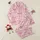 Women's Delicate Blush Pink Ribbon Heart & Floral Watercolor Pattern Satin Pajamas Set - 1