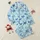 Women's Illustrative Sky Royal Blue Butterfly White Light Grey Dark Blue Plaid Aqua Pattern Satin Pajamas Set - 1