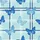 Women's Illustrative Sky Royal Blue Butterfly White Light Grey Dark Blue Plaid Aqua Pattern Satin Pajamas Set - 2