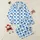 Women's Gentle Sky Blue White Gingham Royal Blue Cloud Navy Raindrop Illustrative Satin Pajamas Set - 1