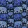 Women's Intricate Indigo Cobalt Sky Blue Elephant Mandala Paisley Art on Black Satin Pajamas Set - 2