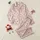 Women's Delicate Muted Rose Coral Peach Sage Green Rosebud Bloom Vintage Illustrative Pattern Satin Pajamas Set - 1