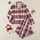 Women's Deep Maroon White Rose Pink Classic Plaid Pattern with Subtle Graphic White Hearts Satin Pajamas Set - 1