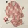 Women's Muted Salmon Pink Whimsical Sketch Teddy Bear & Bow Pattern with Reddish-Brown & White Accents Satin Pajamas Set - 1