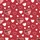 Women's Crimson Red All-Over Scattered White, Pastel Pink, & Plaid Heart Motifs Satin Pajamas Set - 2
