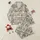 Women's Light Beige Black Ornamental Stylized Elephant Greek Key Floral Vine Heart Pattern Satin Pajamas Set - 1