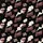 Vintage Art Lovers' Playful Dusty Pink Steam Train & 'Train Wreck' Black Pattern Satin Pajamas Set - 2