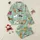 Women's Whimsical Dog Breeds Pistachio Green All-Over Patterned Outfits Pink Blue Accents with Stars Hearts Satin Pajamas Set - 1