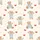 Women's Creamy Off-White Muted Brown Teddy Bear & Red Bow Dreamy Pattern with White Stars & Clouds Satin Pajamas Set - 2