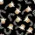 Women's Playful Black & Cream Giraffe Heads with Pink Bows & Animal Spots Pattern Satin Pajamas Set - 2