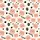 Women's Whimsical Creamy Off-White Seamless Peachy Pink Bear Faces Black Hearts Stars 'FASHION' Graphic Satin Pajamas Set - 2