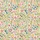 Women's Whimsical Retro Folk Art Layered Hearts Leafy Vines Pastel Pink Sky Blue Pattern Satin Pajamas Set - 2